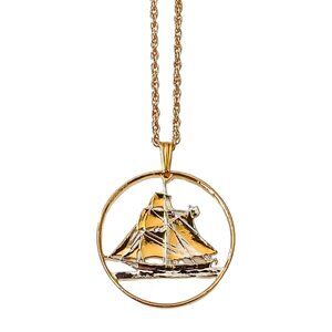 Ship Pendant Necklace